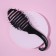 The comb is massage, ventilated, with hook, 7 × 22 cm, black color