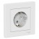 SE SE AtlasDesign, 16 A, 250 V, built -in, with salary, curtains, IP20, white, Atn000144