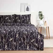 Bed linen 2sp Pavline Gold branches 175x215, 200x220, 50x70cm 2pcs Poplin 130g/m, cotton 100%