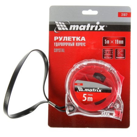 Matrix roulette "Crystal", 5 m x 19 mm, polycarbonate case-2