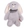 Soft toy "Rabbit Harvey", gray color, 22 cm