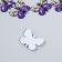 Decor for creativity Plastic "Butterfly, purple-yellow wings" 2.5x3.2 cm
