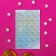 Gift holographic package with sticky tape, "kaleidoscope", 10x14+2 cm