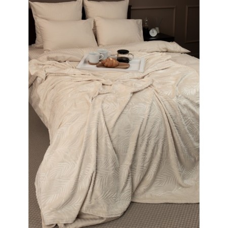 Texrepublic blanket, size 200x220 cm, champagne color-8