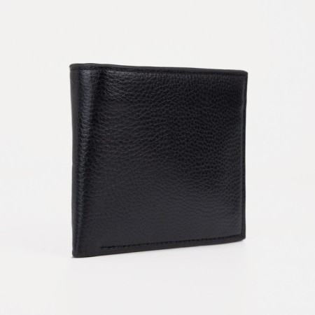 Male purse for TEXTURA cards, bills, coins, black color
