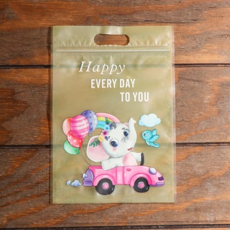 Gift package, with zip-lock fastener, 15 x 22 cm, mix-1