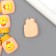 Decor for creativity plastic "Bank with chicken" 2.2x2x1.2 cm