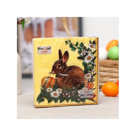 Paper NEW Line “Easter Rabbit”, 2 layers, 33*33 cm, 20 pcs.-3
