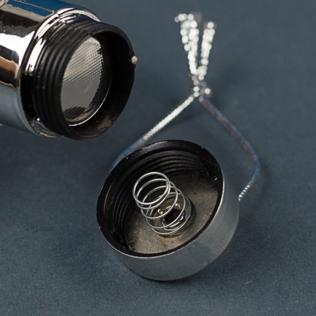 Christmas ball "Berries", batteries, 5 LED, white glow-2