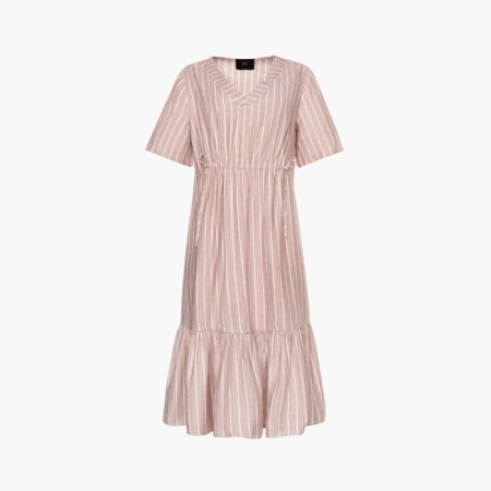 Women's dress on the wrapper Mist Plus-Size, size 50, beige color-4