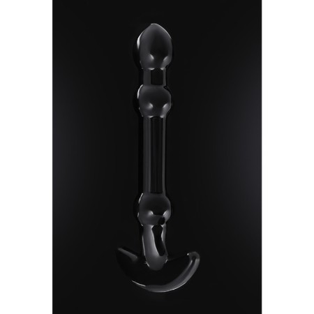 Unrealistic phallimitator Sexus Glass, glass, black, 19 cm-3