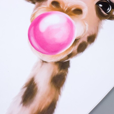 Sticker Plastic Interior color "Giraffe and bubble from elastic band" 30x45 cm-2