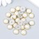 Decor for creativity Plastic "Half -Wash with a rim" set of 25 pcs mix 1x1 cm