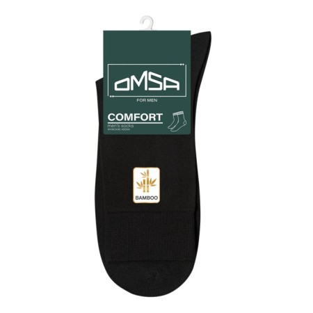 Men's socks Bamboo Omsa Classic, size 42-44, Nero color