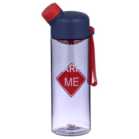 Water bottle, 550 ml, 22.5 x 6.7 cm, sieve, purple
