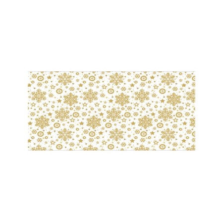 Basket for storing things "Golden Snowflakes", size 40x60 cm-1