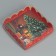 Box for confectionery with PVC “Happy New Year”, fireplace, 13 x 13 x 3 cm, new year