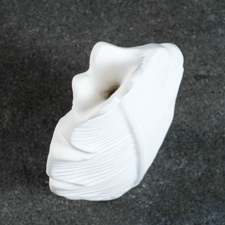 Vase "Paporotnik" white 25cm-3