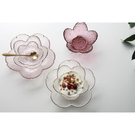 Glass Figure Salad "violet", 280 ml, 17 × 3.5 cm-4