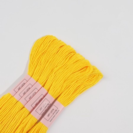 Muline threads 8 ± 1m No. 973 (nab 6 pcs price for nab) bright yellow au-4
