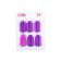 Bigudi for a basal volume, 5.7 × 3 × 1 cm, 6 pcs, pink/purple color