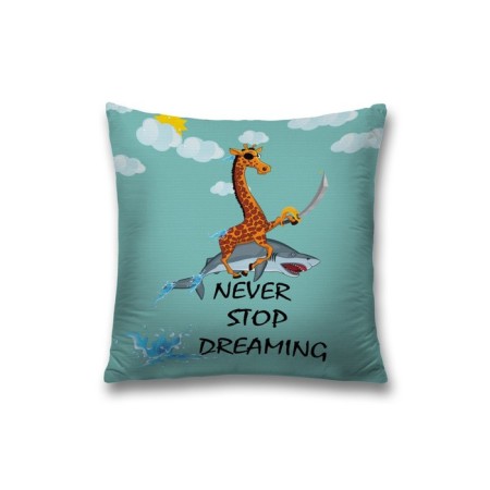 Decorative pillowcase “Don’t stop dreaming”, on a zipper, size 45x45 cm