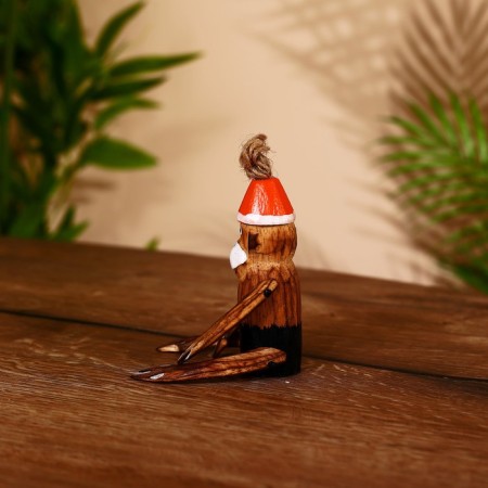 Souvenir "Monkey" hanging paws, wood 12 cm-2