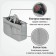 Organizer for Sofia bag, 28x17x10 cm, gray color