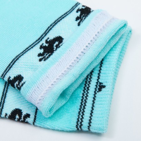 Women's socks, turquoise color, size 23-25-3