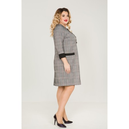 Female dress, size 68, gray color-4
