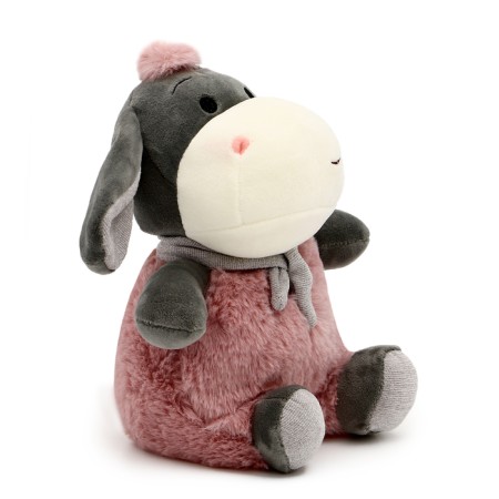 Soft toy "Donkey", 23 cm, pink color-1