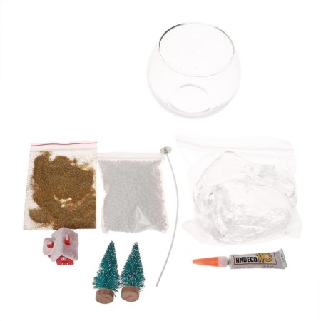 Set for creativity "New Year's gel candle with your own hands. House "-3