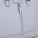 Lightning tout bag, outer pocket, long belt, gray color