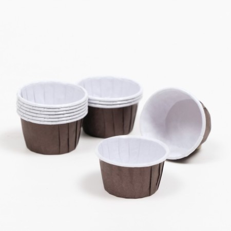 Muffin baking uniform, brown, 3.8 x 3 cm