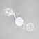 MIA chandelier 2x60W E27 white, gold 53x18x24cm