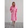 Women's bathrobe with a hood, size 48, pink, Makra