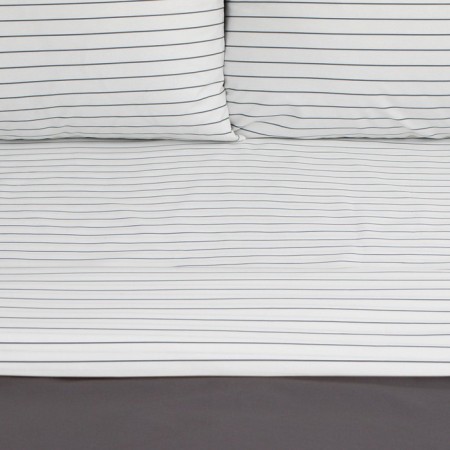 Bed linen Ethel 1.5sp Stripes: Grey, 143x215cm, 150x214cm, 50x70cm-2 pcs, perkal, 114 g/m2-9