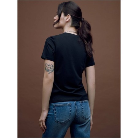 Female T -shirt, size m, black color-1