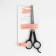 Hairdressers with emphasis, blade - 7 cm, black color