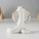 Souvenir ceramics "magnificent cobra" white with gold 5.5x10x9.5 cm