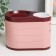Casket for jewelry plastic "Droppie. Five levels" pink 15.5x9.5x11 cm