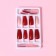 Falbings "Passion", 24 pcs, adhesive plates, ballerina shape, glossy color red/pink/silver