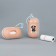 Container with packets for cleaning the dog "Life is beautiful", color peach color