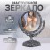The mirror is desktop, bilateral, with an increase, D mirror surface 9.7 cm, silver color