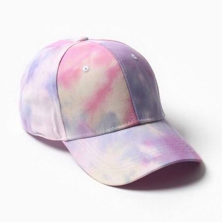 Women's cap Minaku "Tie-Dye", lilac color, rr 54-56-6