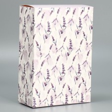 Gift folding box, packaging, “lavender”, 16 x 23 x 7.5 cm