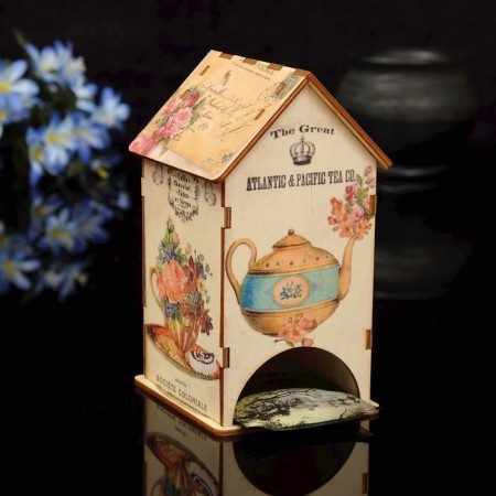Tea house "Texta" with UV purettes, 8.5x9.5x16cm
