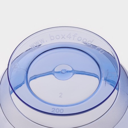 Crecanter Plastic disposable "Crystal", 200 ml, blue color-5