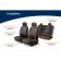 Universal Covers Autoflex, Eco -leather, black, set 4 pcs