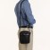 Male bag with lightning, black color